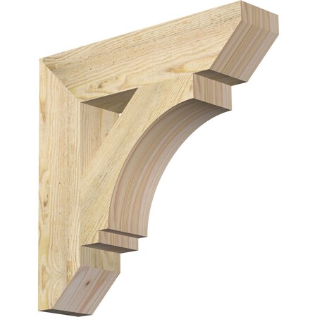 Ekena Millwork Imperial Slat Rough Sawn Bracket, Douglas Fir, 4"W x 18"D x 18"H BKT04X18X18IMP06RDF